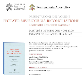 PRESENTAZIONE DEL DIZIONARIO "PECCATO-MISERICORDIA-RICONCILIAZIONE"